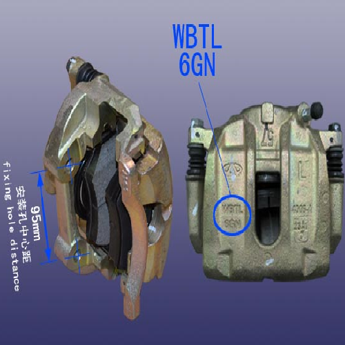 奇瑞东方之子左前制动分泵B11Y用T11片