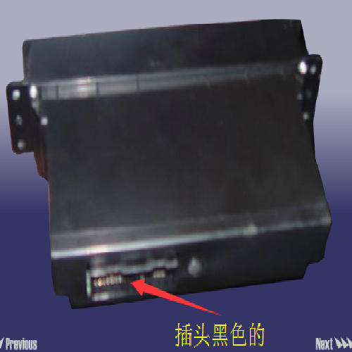 奇瑞东方之子空调控制面板B11Y黑插